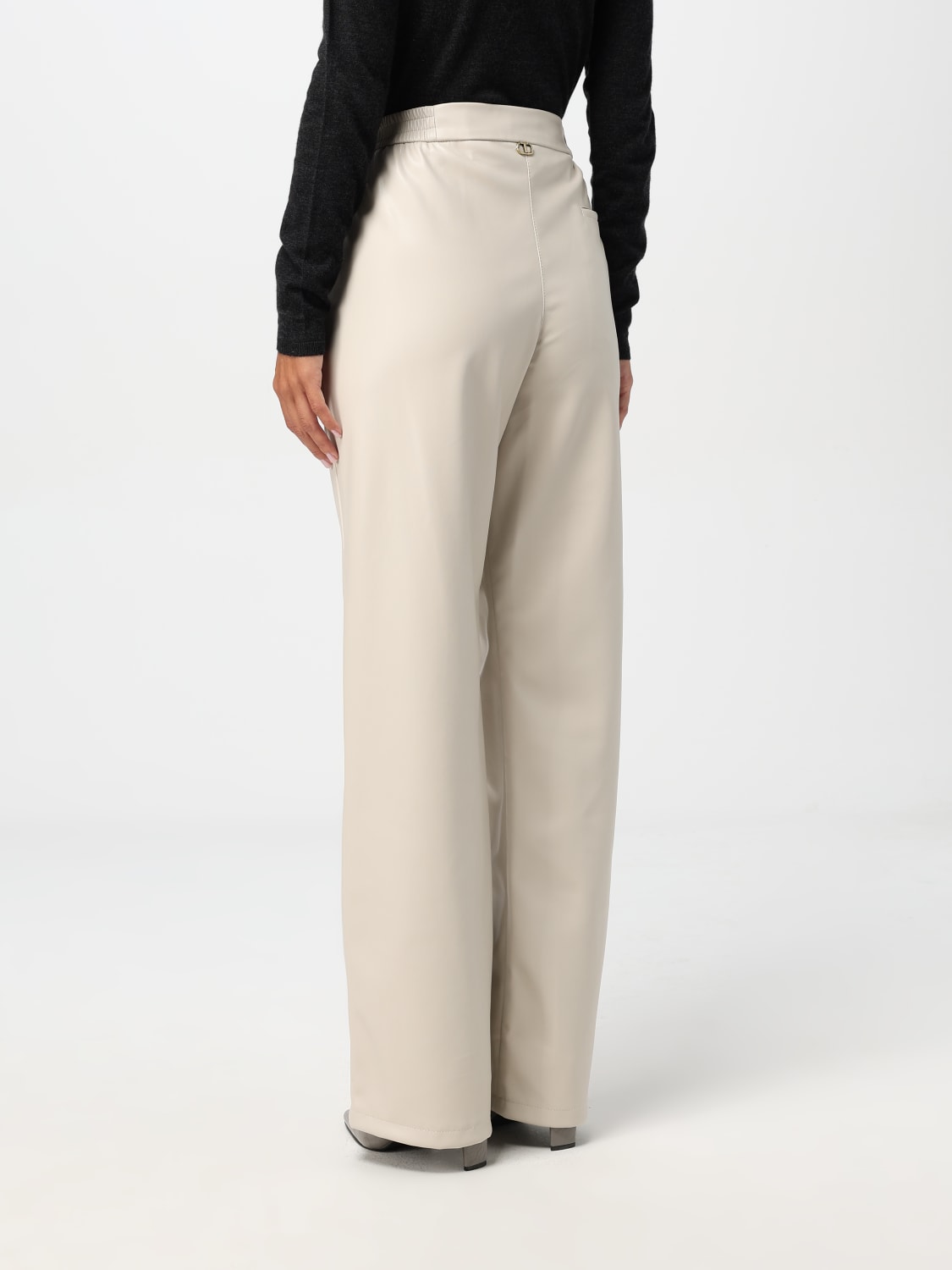 Giglio Pantalone Twinset In Pelle Sintetica