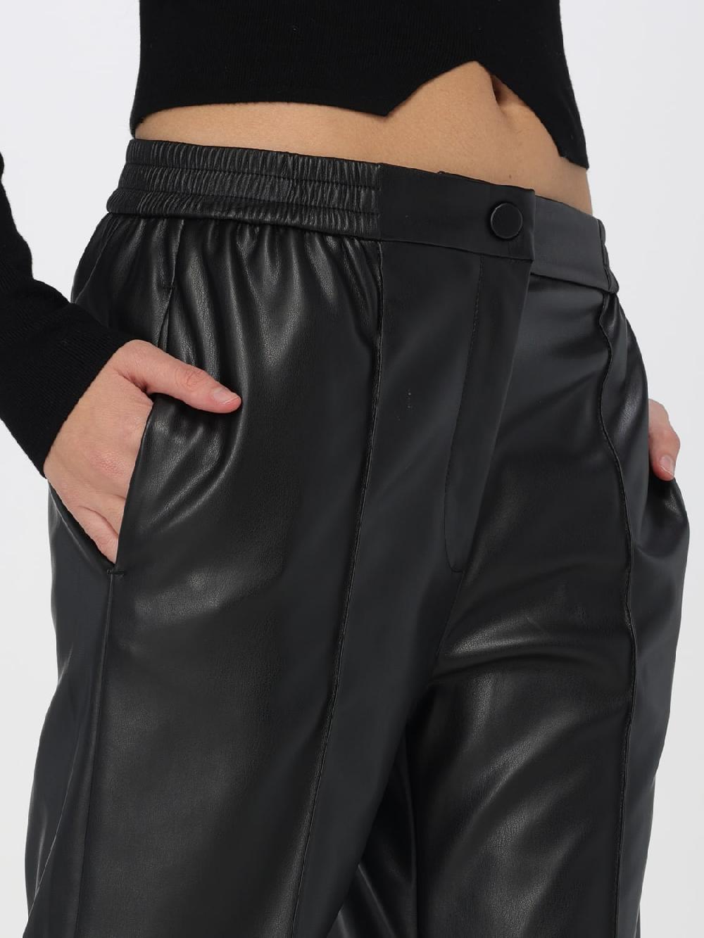 Giglio Pantalone Twinset In Pelle Sintetica