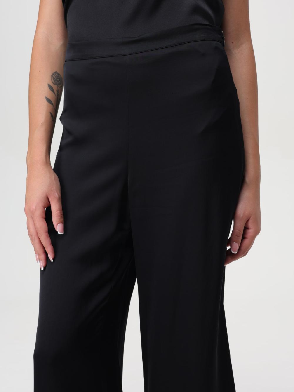 Giglio Pantalone Twinset In Viscosa Con Piume