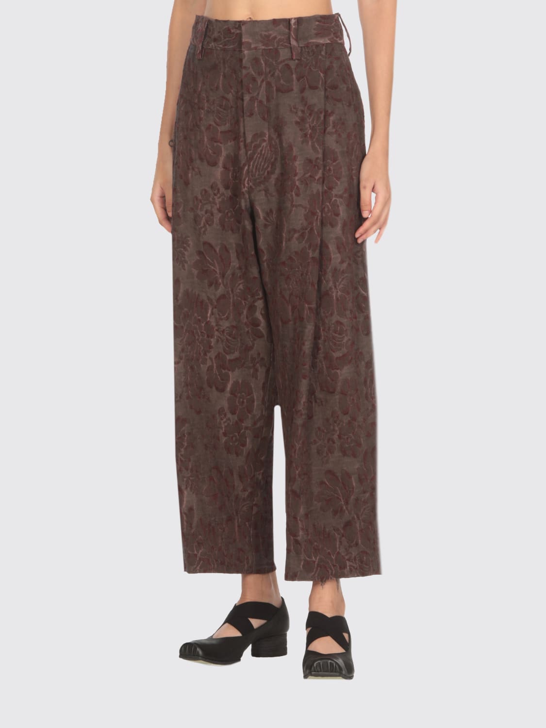 Giglio Pantalone Uma Wang In Misto Lino