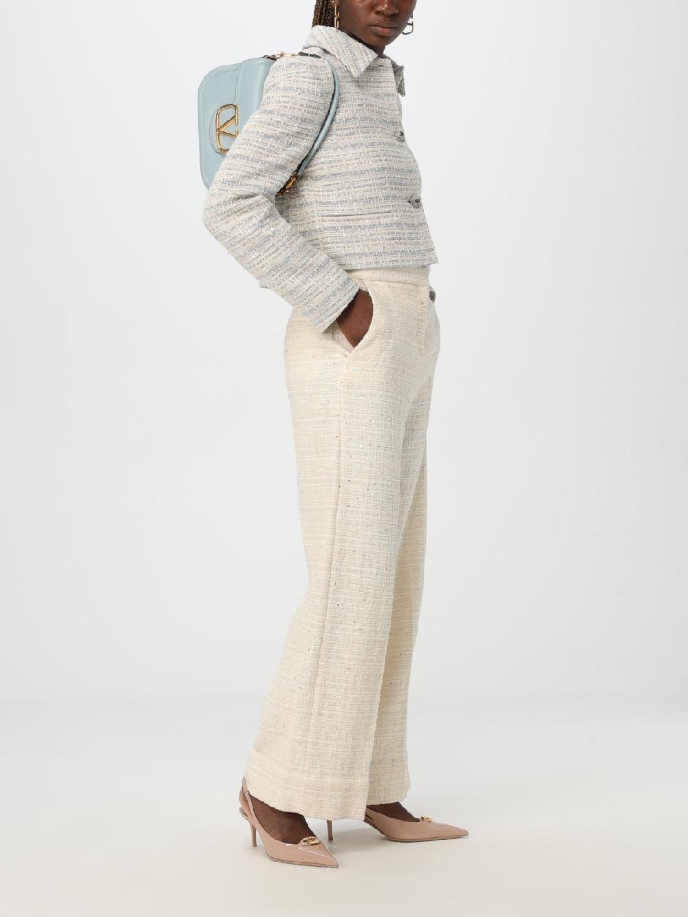 Giglio Pantalone Valentino In Misto Cotone