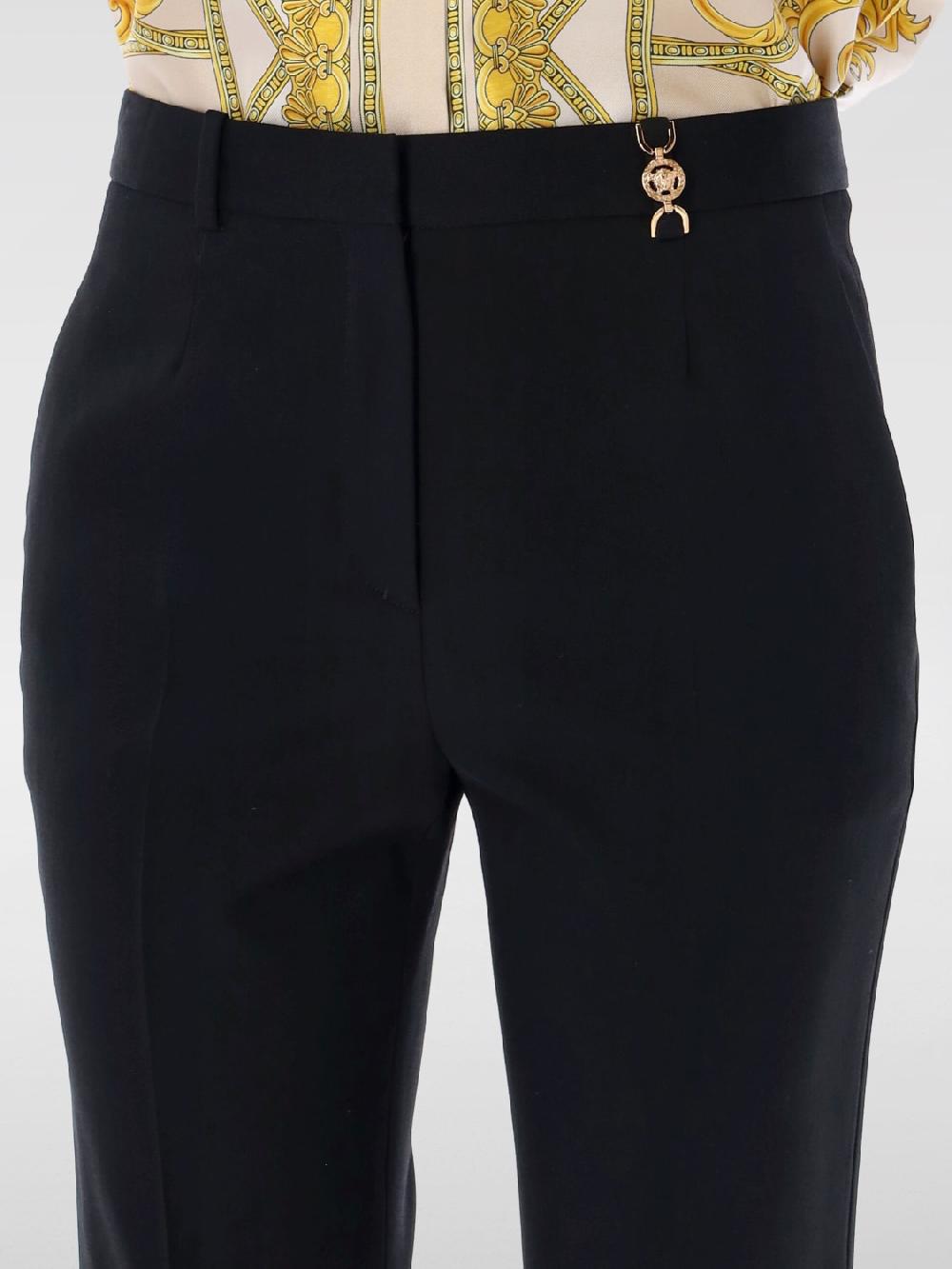 Giglio Pantalone Versace In Lana Vergine