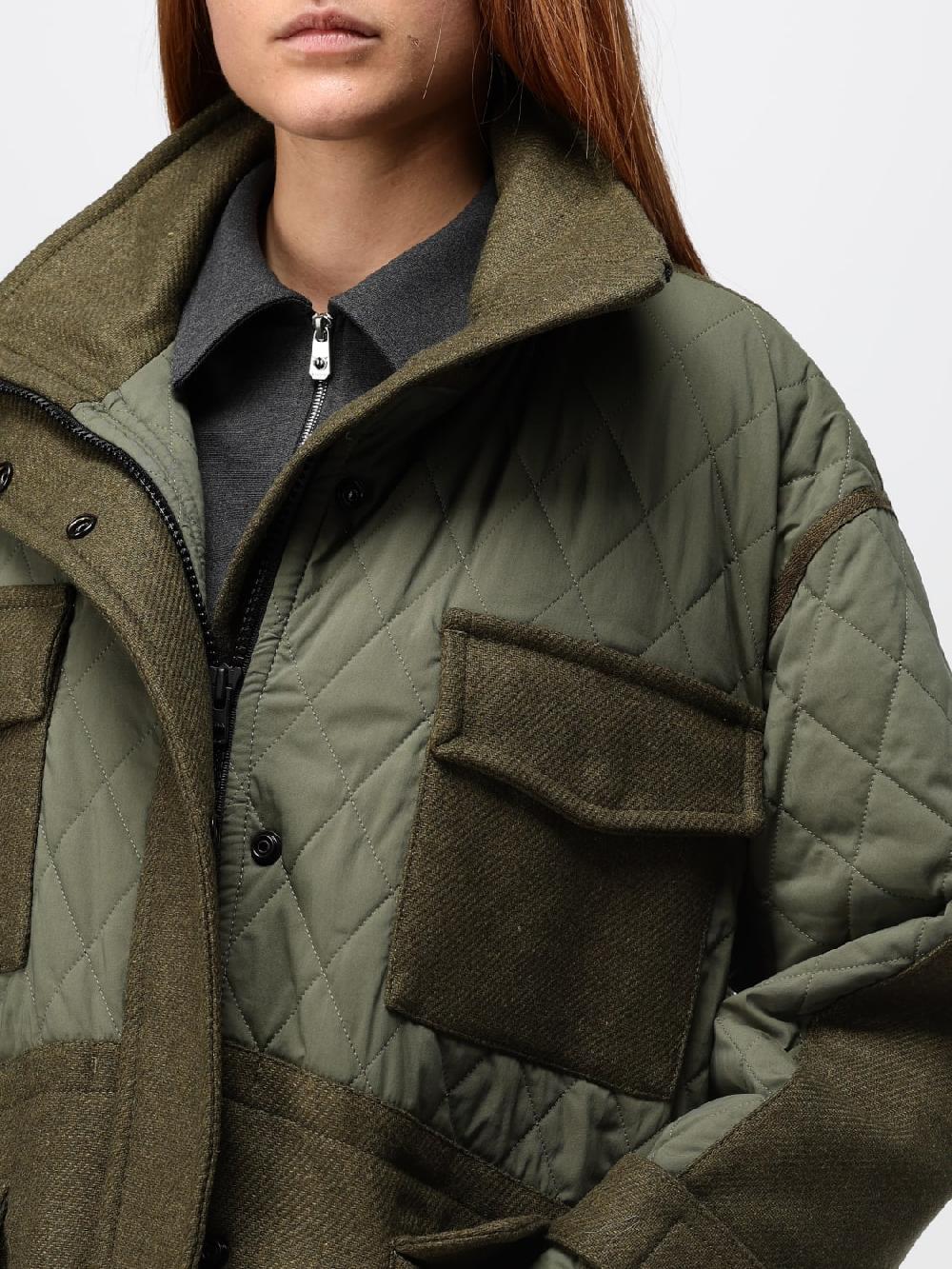 Giglio Parka Pinko In Nylon Trapuntato E Cotone