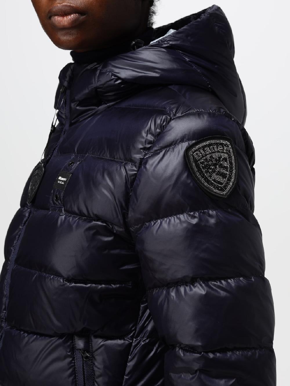 Giglio Piumino Blauer In Nylon Trapuntato