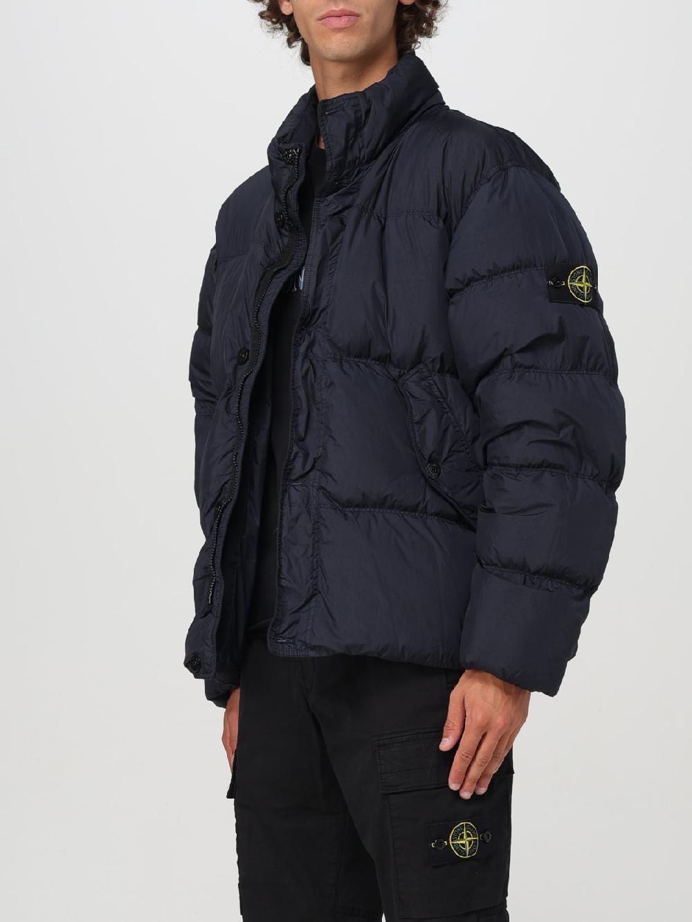 Giglio Piumino Corto In Nylon Stone Island