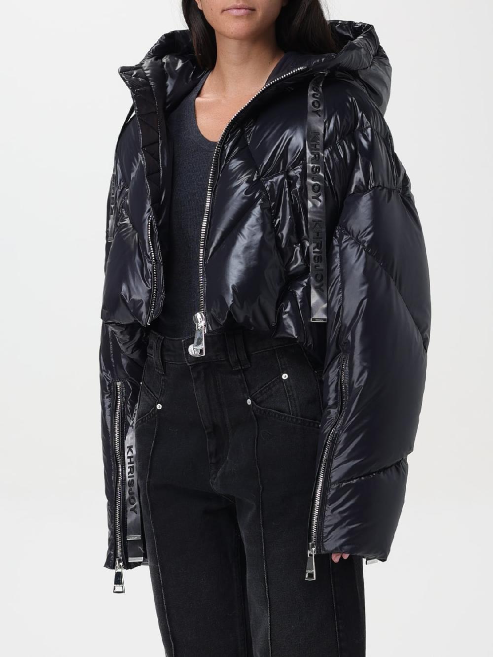 Giglio Piumino Crop Khrisjoy In Nylon Lucido