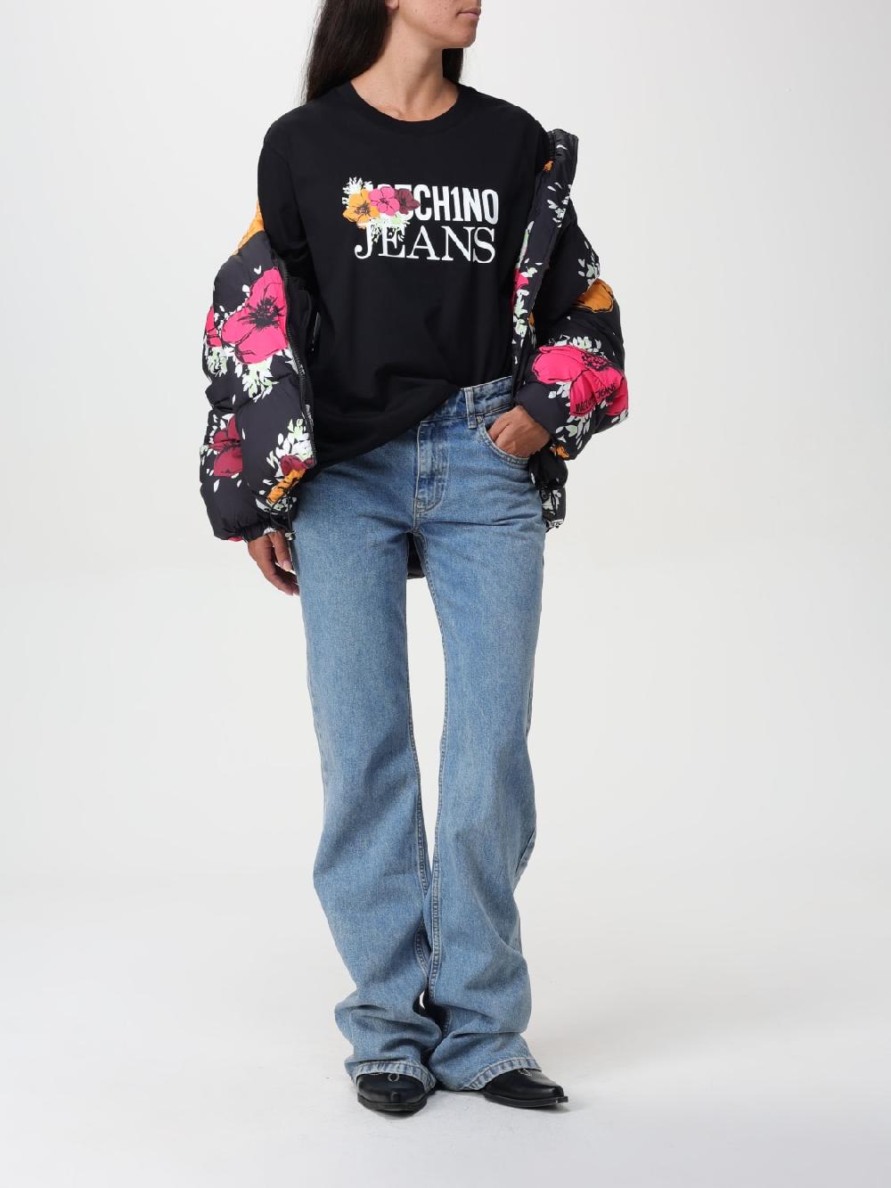 Giglio Piumino Imbottito Floreale Moschino Jeans