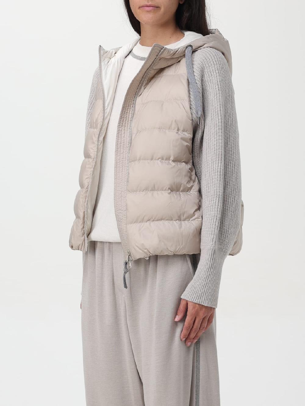 Giglio Piumino In Nylon E Lana Brunello Cucinelli