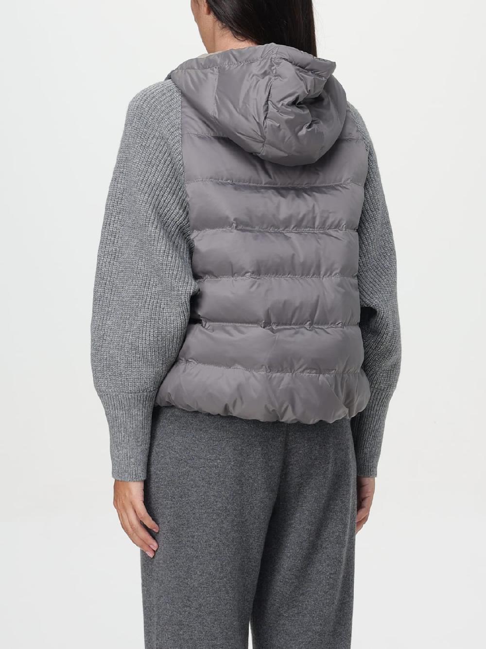 Giglio Piumino In Nylon E Lana Brunello Cucinelli