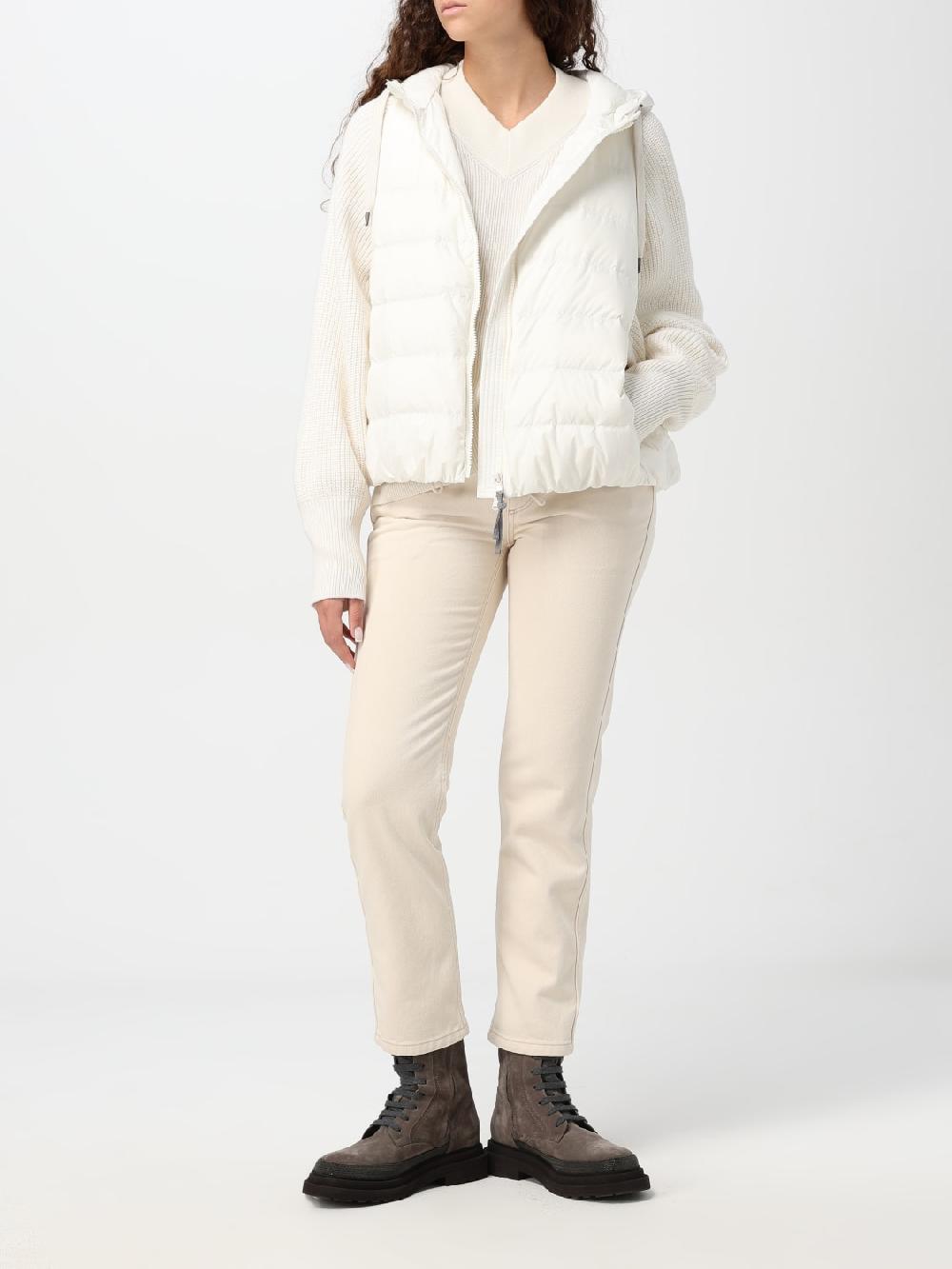 Giglio Piumino In Nylon E Lana Brunello Cucinelli