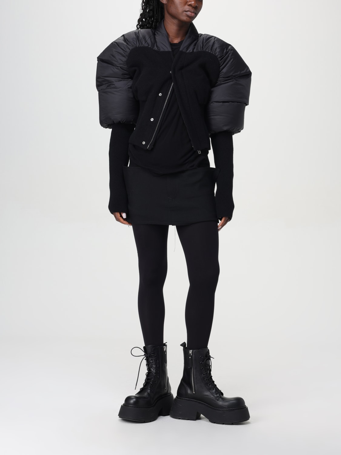 Giglio Piumino Rick Owens In Nylon E Cashmere