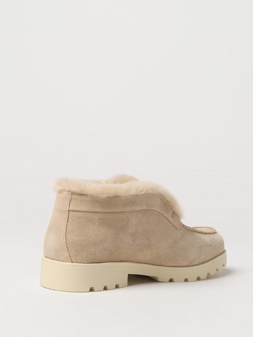 Giglio Polacchino Santoni In Camoscio E Shearling