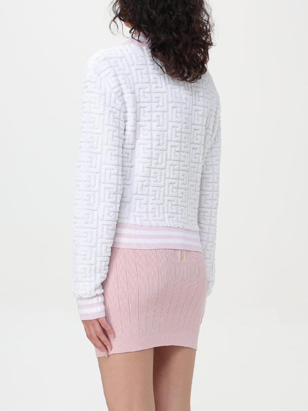 Giglio Polo Balmain In Maglia Con Logo Jacquard