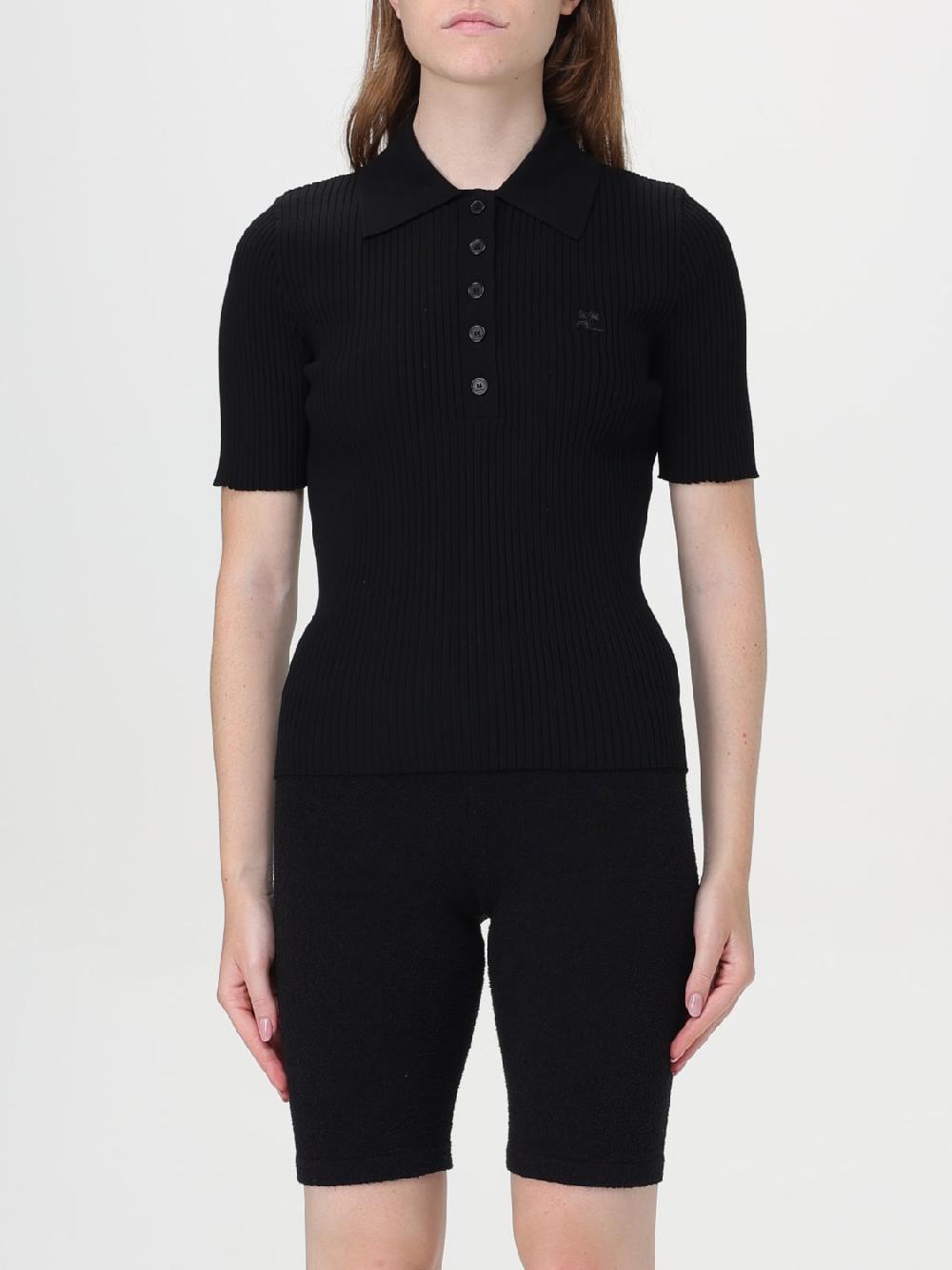 Giglio Polo basic CourrÈges in misto viscosa