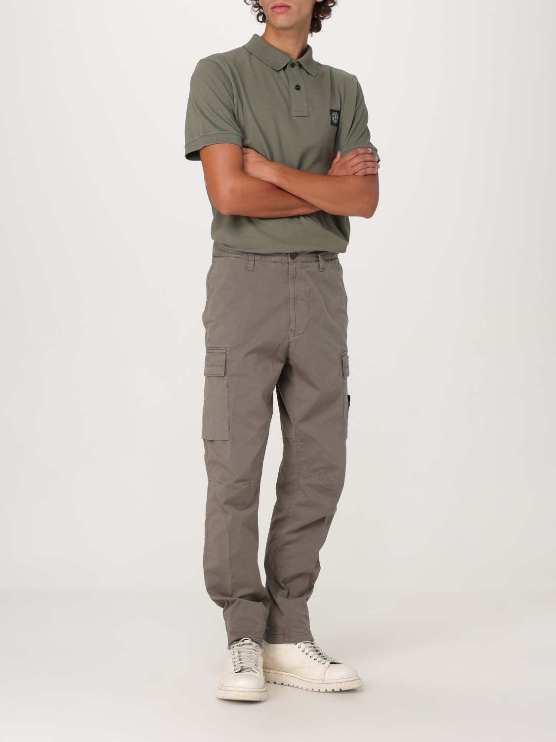 Giglio Polo Basic Stone Island In Cotone