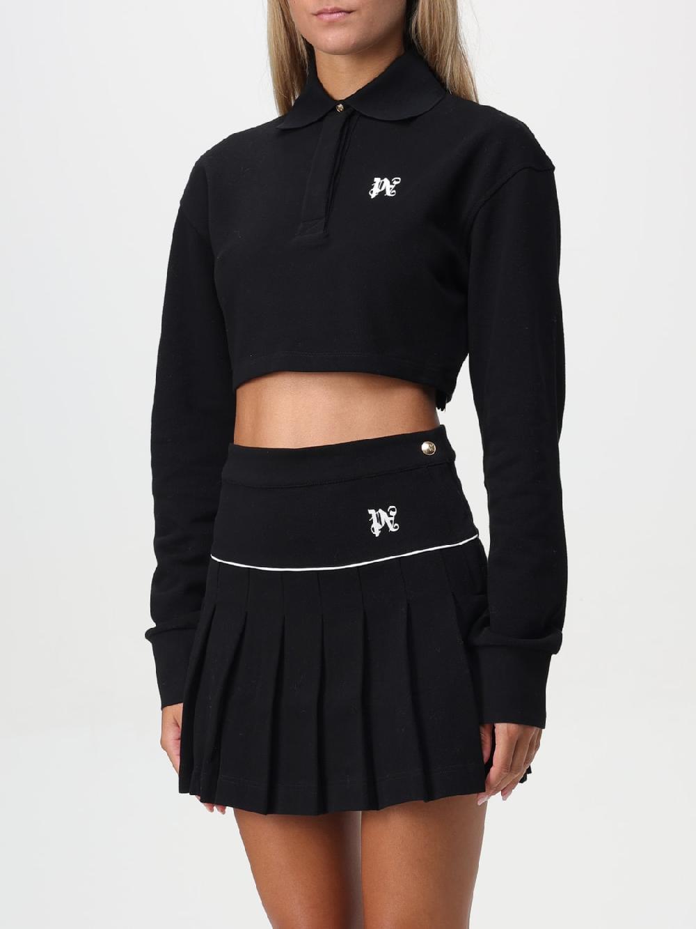 Giglio Polo Crop Palm Angels Con Monogramma