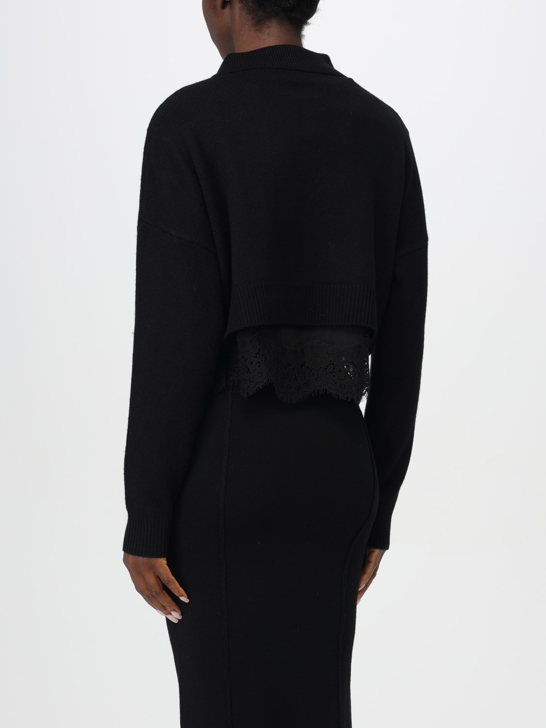 Giglio Polo Crop Pinko In Misto Lana E Cashmere