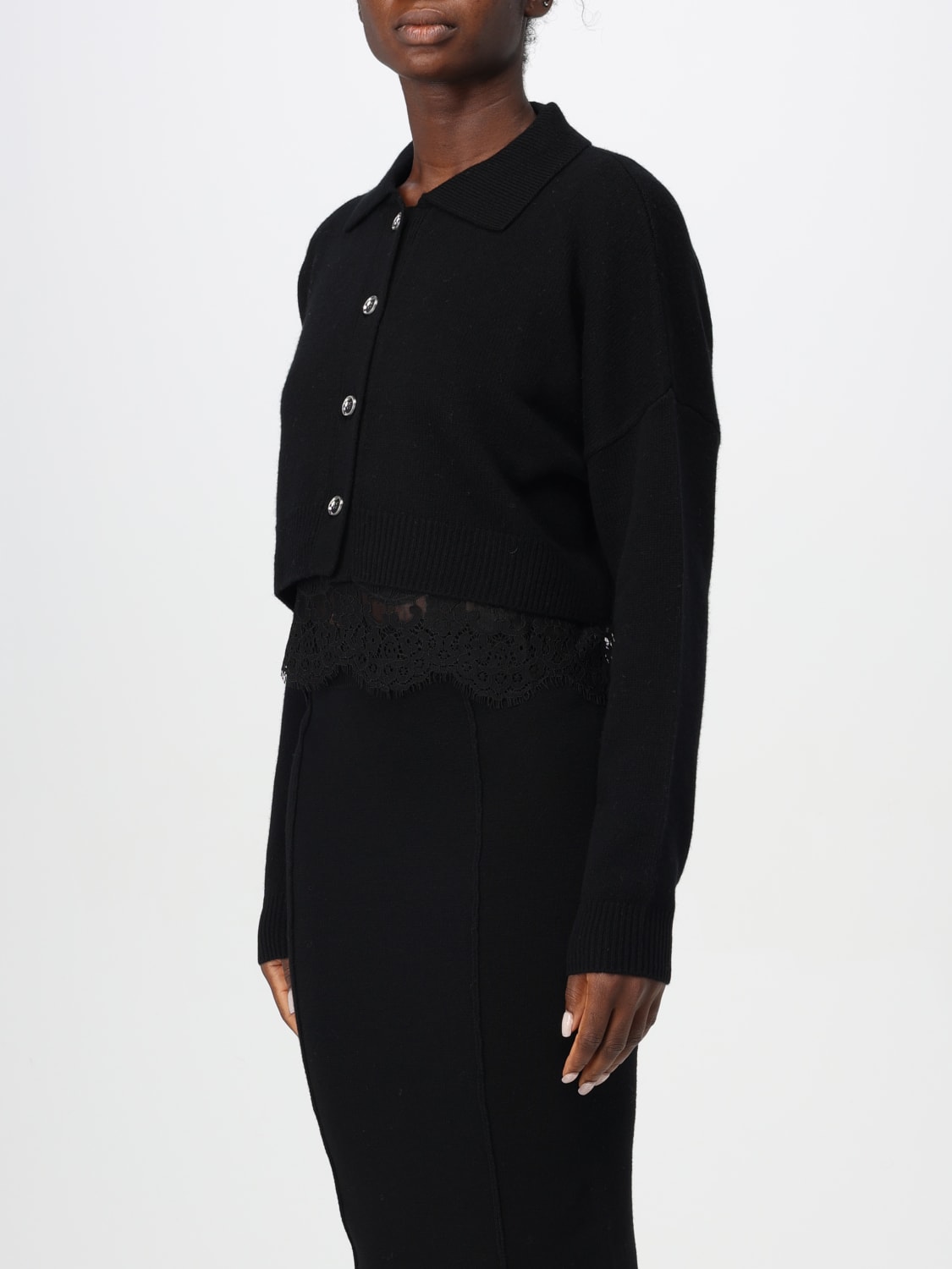 Giglio Polo Crop Pinko In Misto Lana E Cashmere
