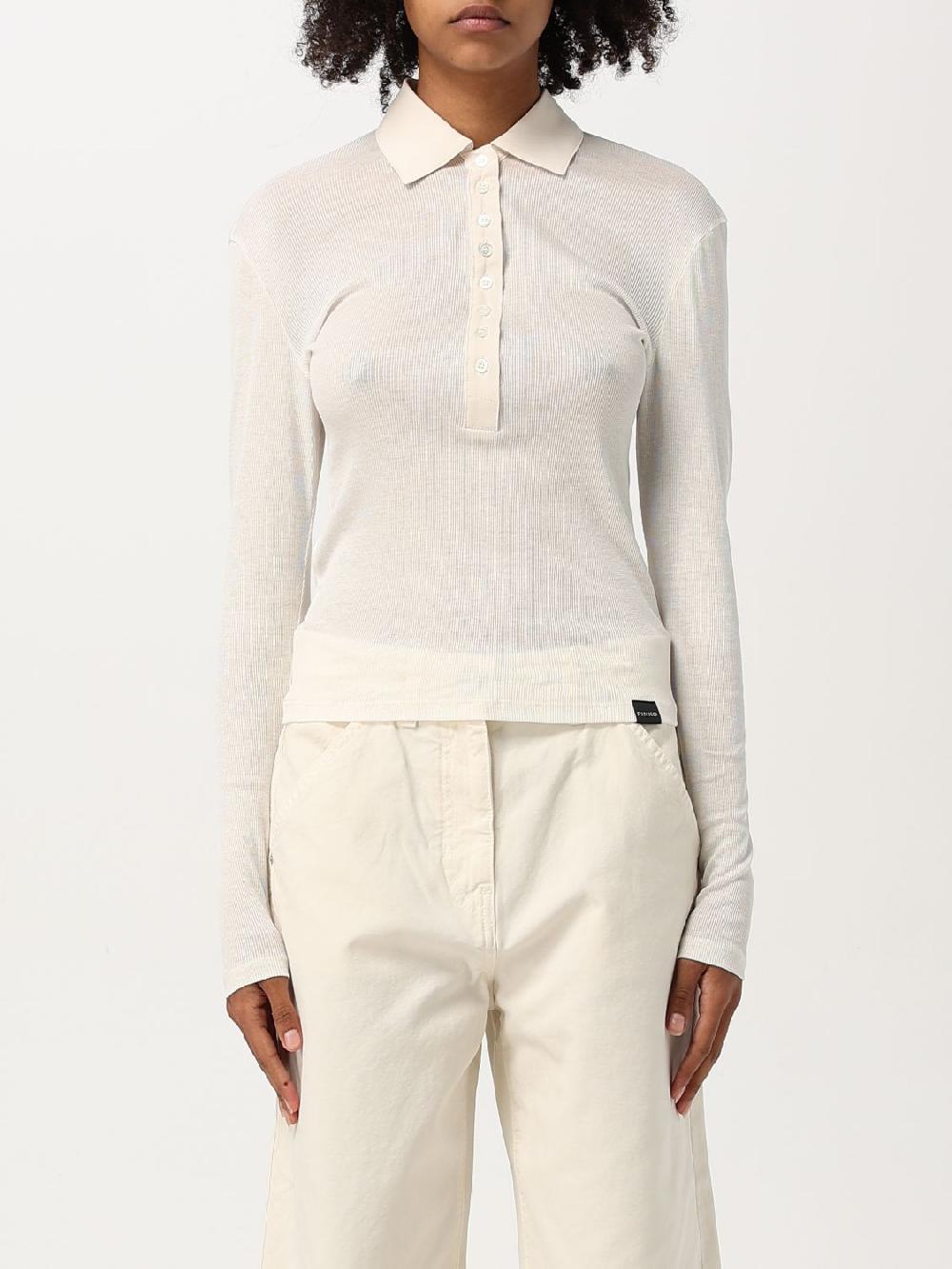 Giglio Polo Pinko in cotone stretch