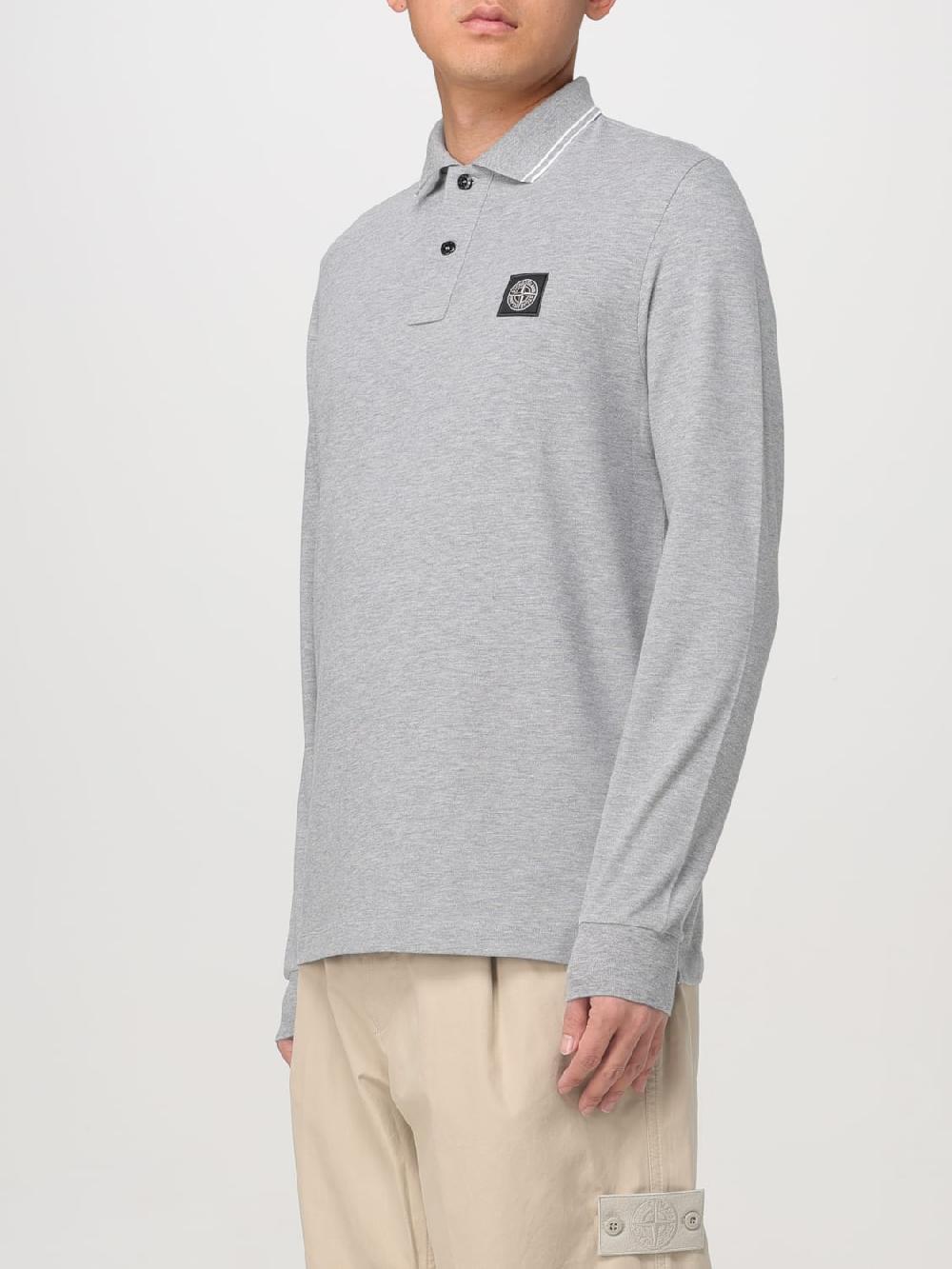 Giglio Polo Stone Island In Cotone