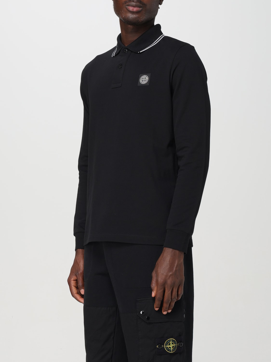 Giglio Polo Stone Island In Cotone