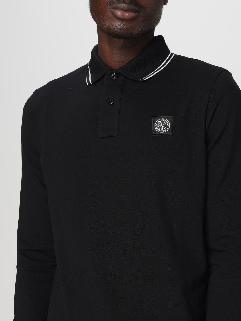 Giglio Polo Stone Island In Cotone