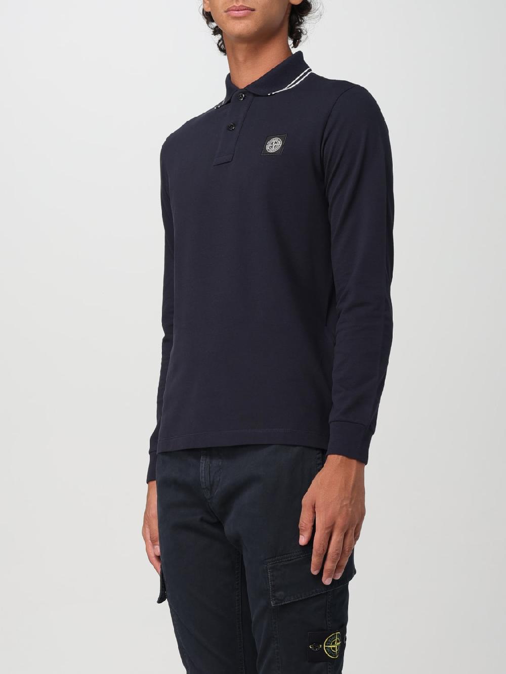 Giglio Polo Stone Island In Cotone