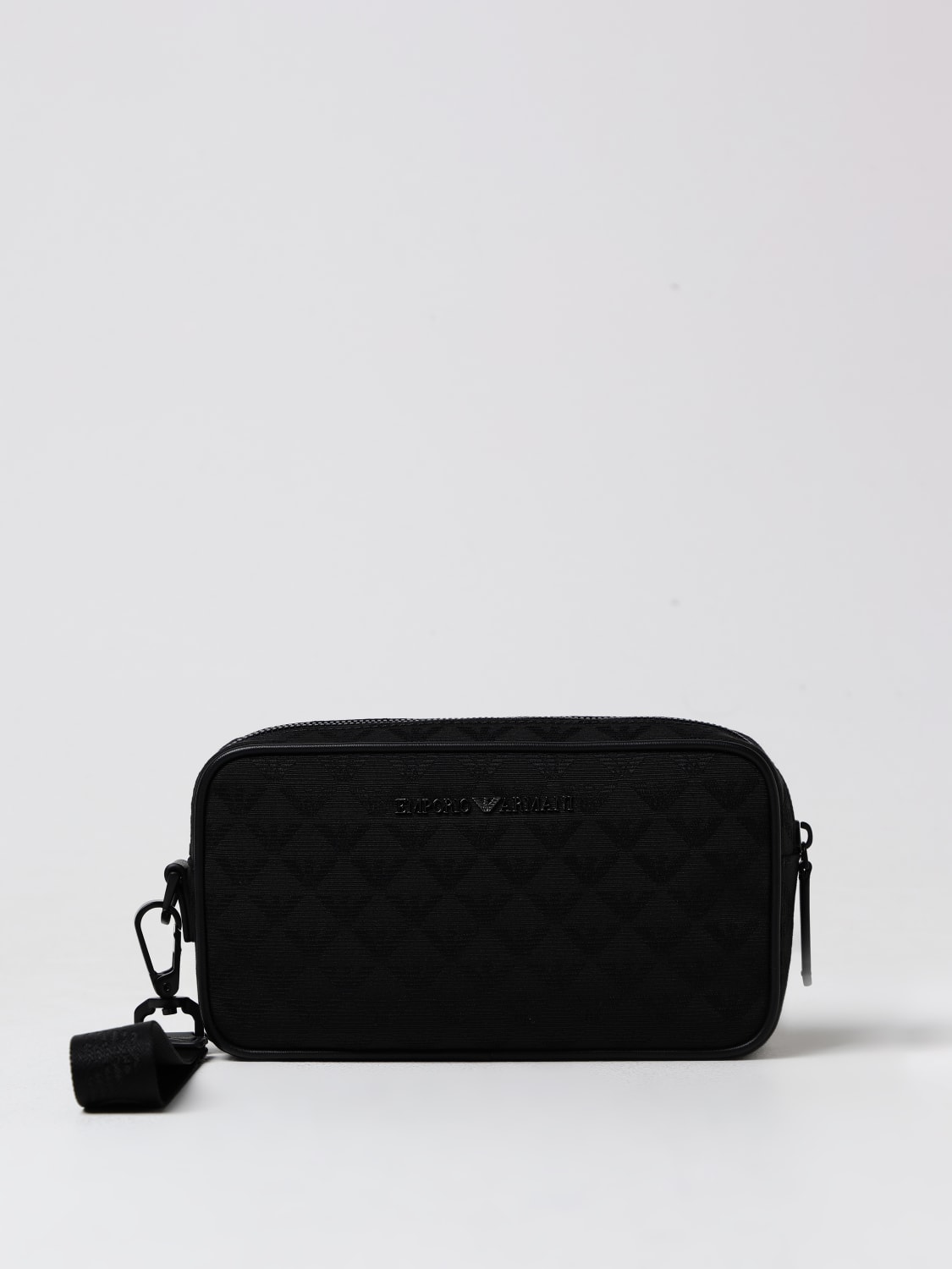 Giglio Pouch Emporio Armani in nylon jacquard