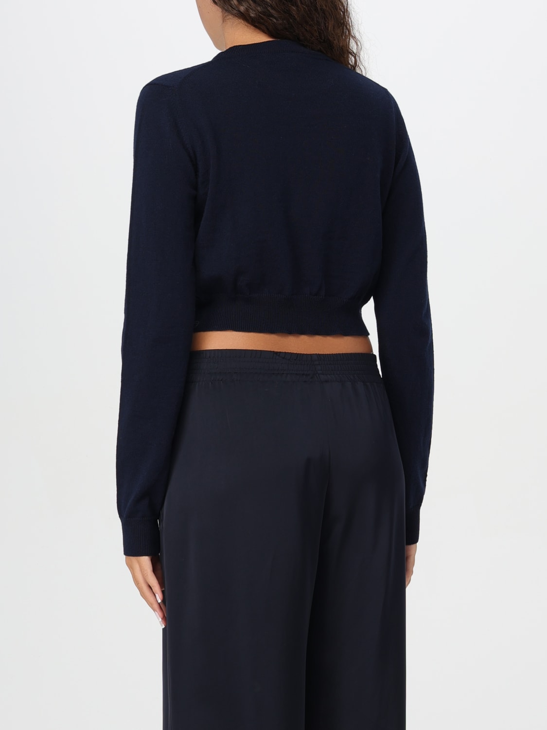 Giglio Pullover Cropped Roberto Collina In Maglia