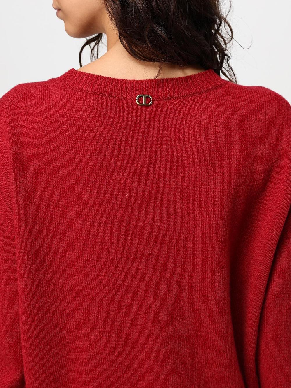 Giglio Pullover Twinset In Lana E Cashmere