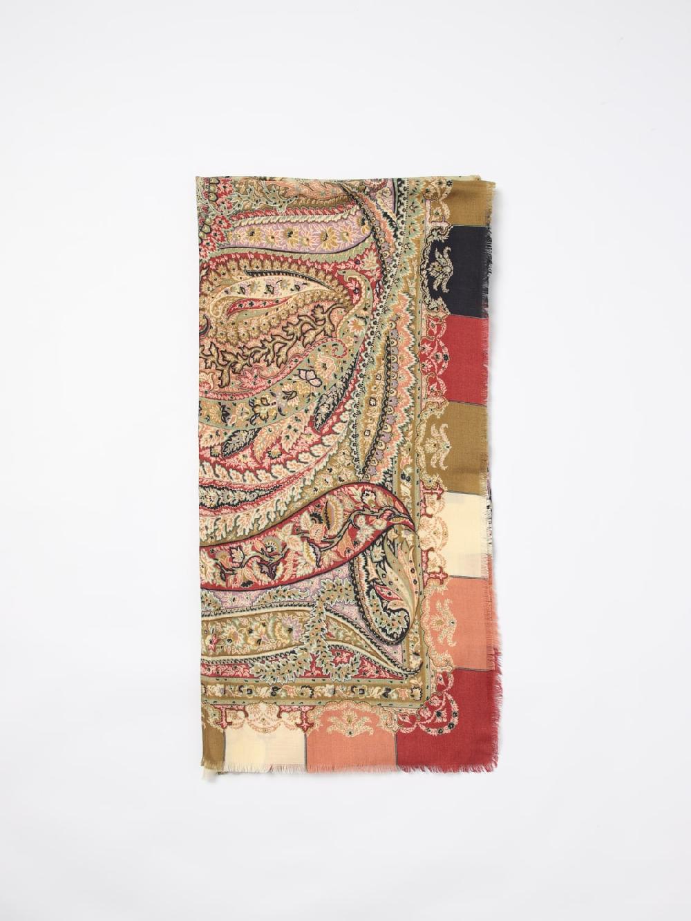 Giglio Sciarpa Etro in lana con motivo jacquard
