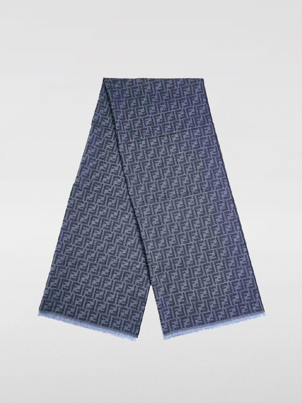 Giglio Sciarpa FF Fendi In Lana Di Tosa Jacquard