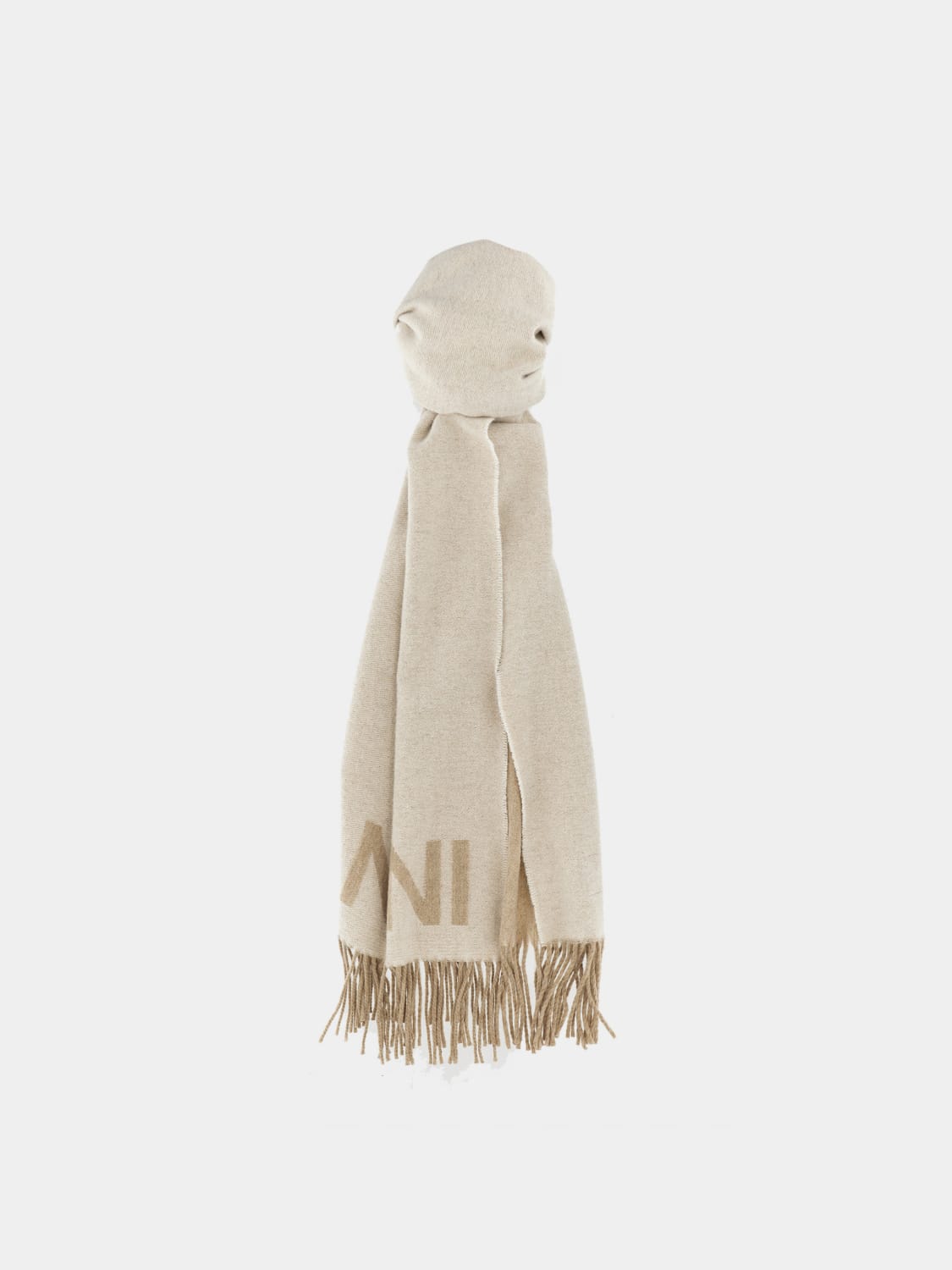 Giglio Sciarpa Ganni in lana con logo