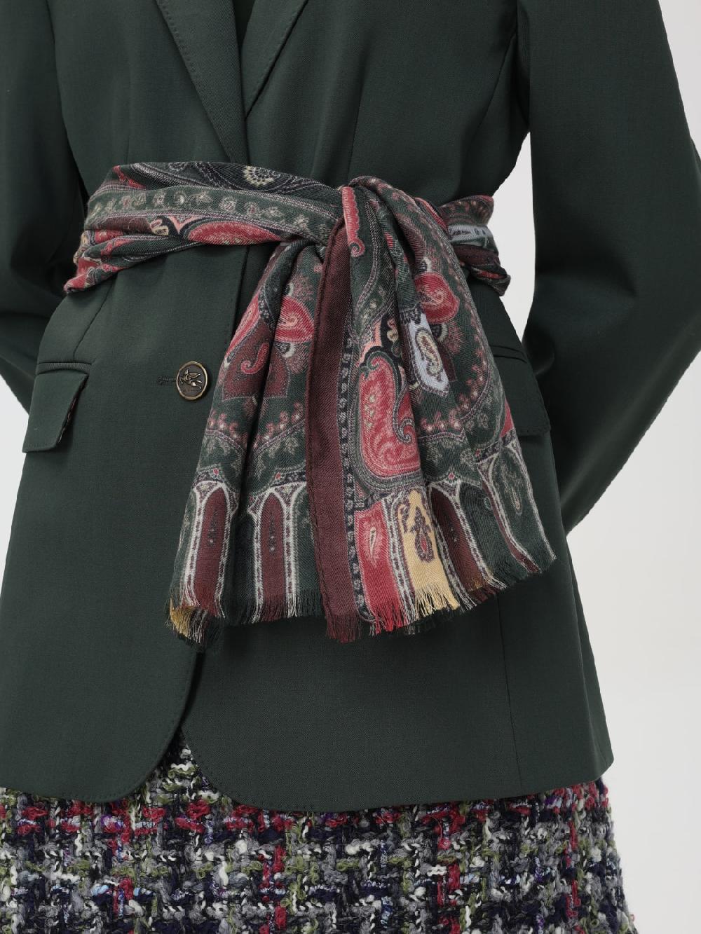 Giglio Sciarpa Paisley In Cashmere E Seta Etro