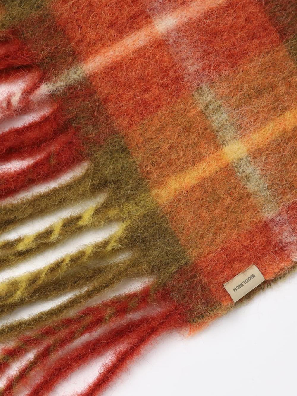 Giglio Sciarpa Woolrich In Misto Lana Tartan