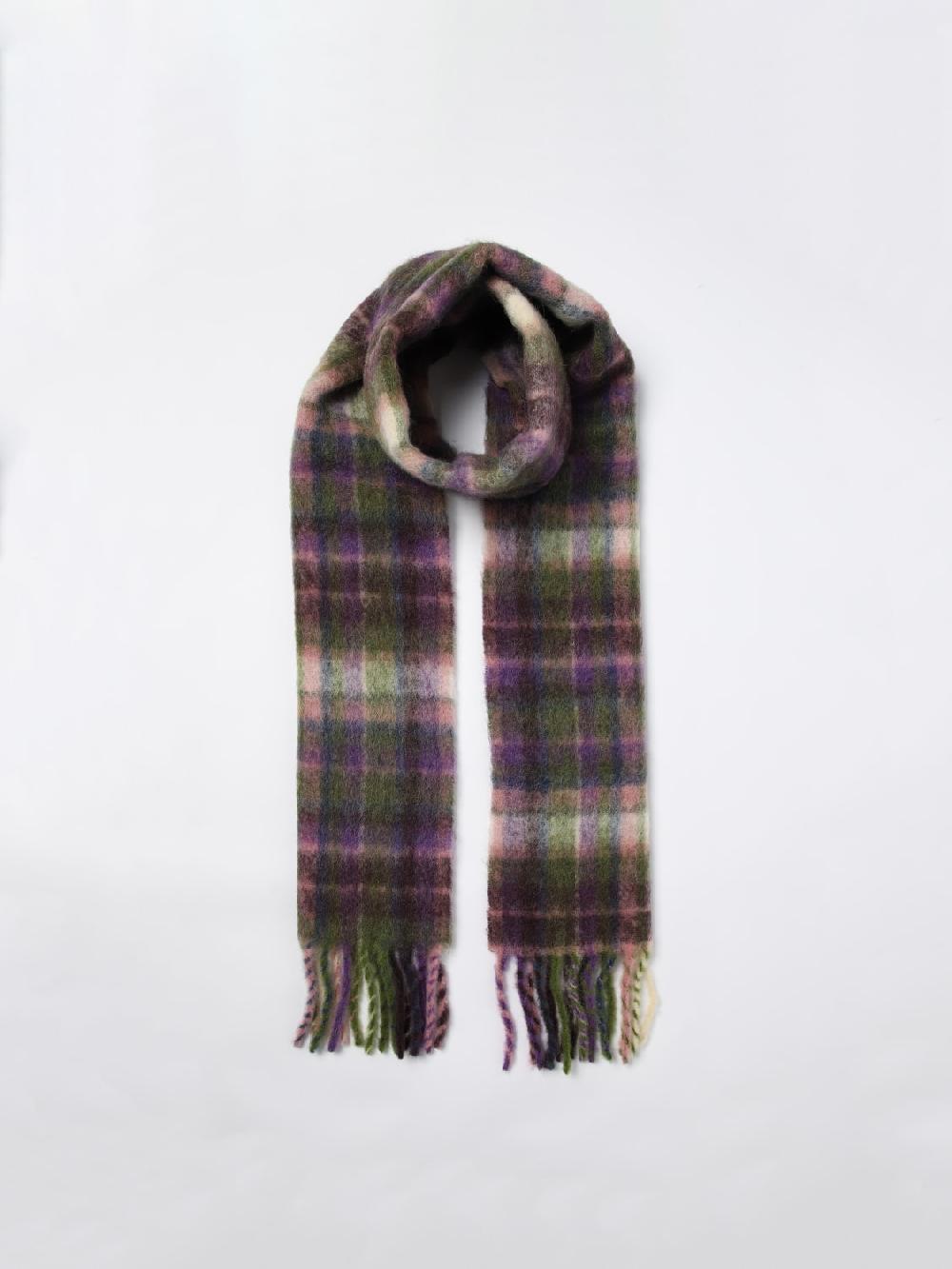 Giglio Sciarpa Woolrich In Misto Lana Tartan