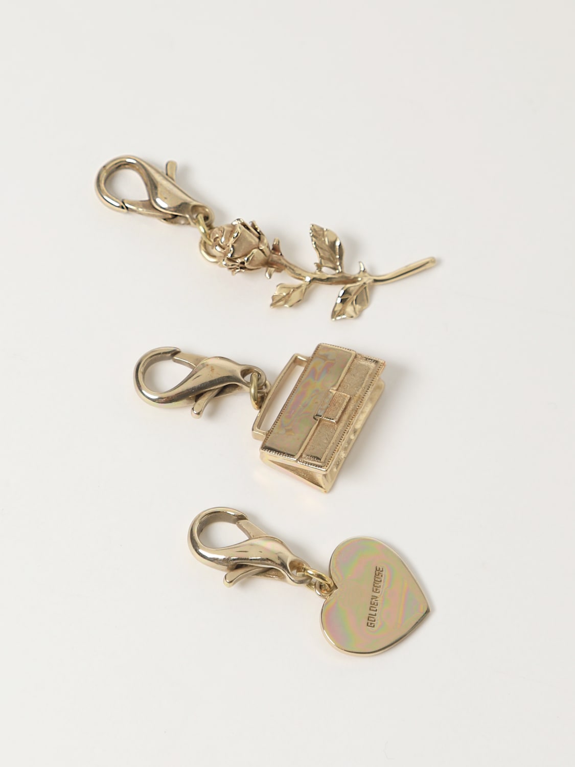 Giglio Set 3 Charms Golden Goose In Ottone