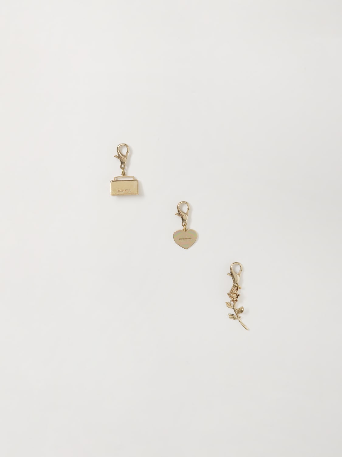 Giglio Set 3 Charms Golden Goose In Ottone