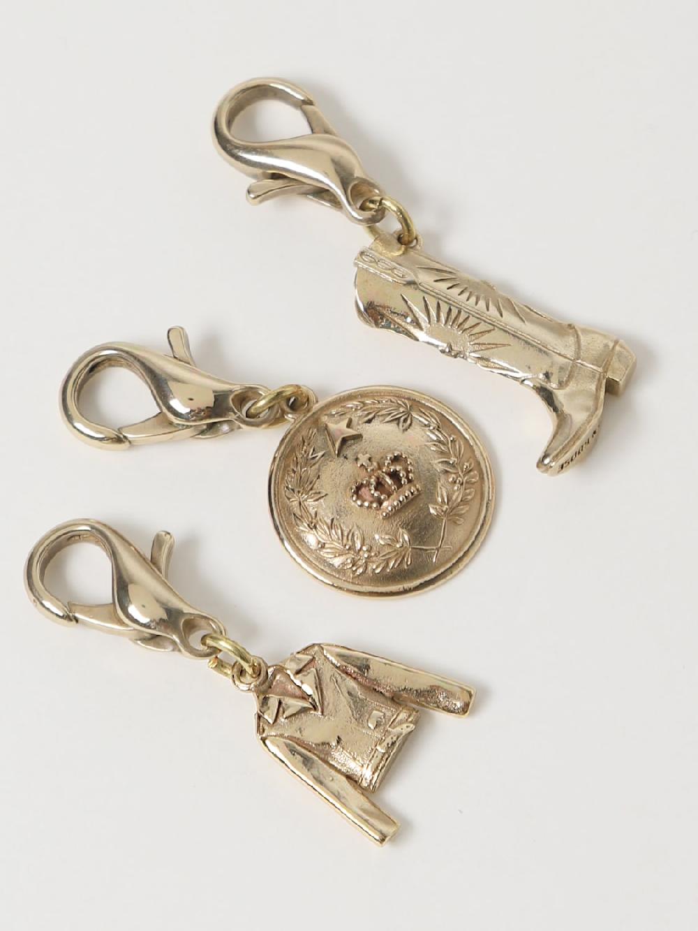 Giglio Set 3 Charms Golden Goose In Ottone