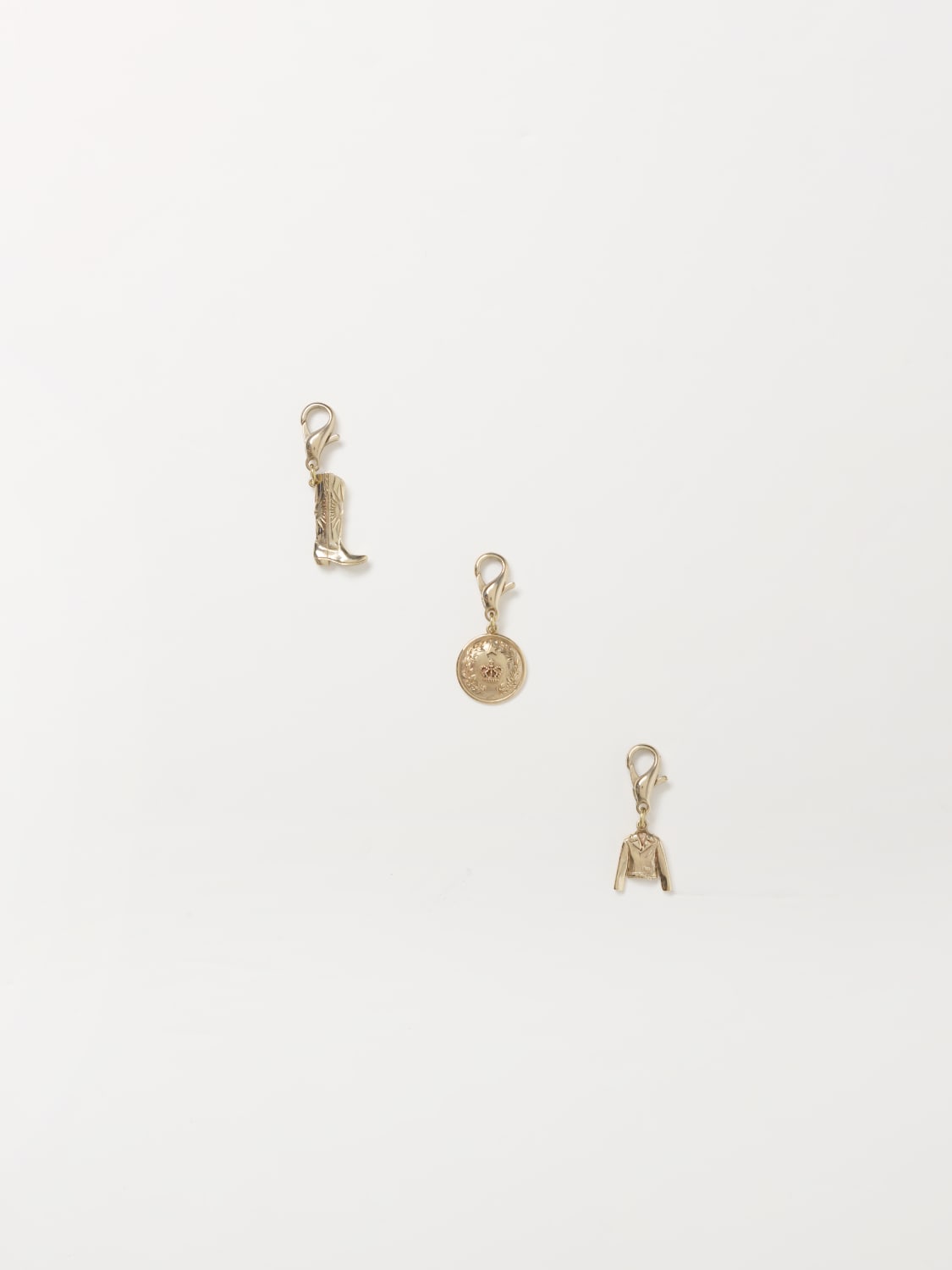 Giglio Set 3 charms Golden Goose in ottone