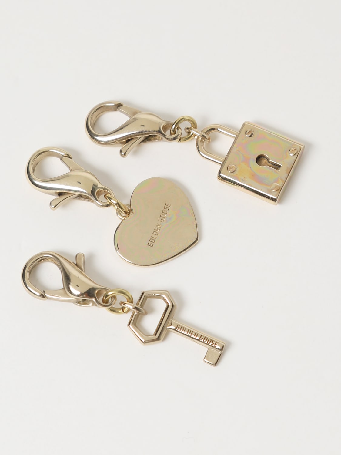 Giglio Set 3 Charms Golden Goose In Ottone