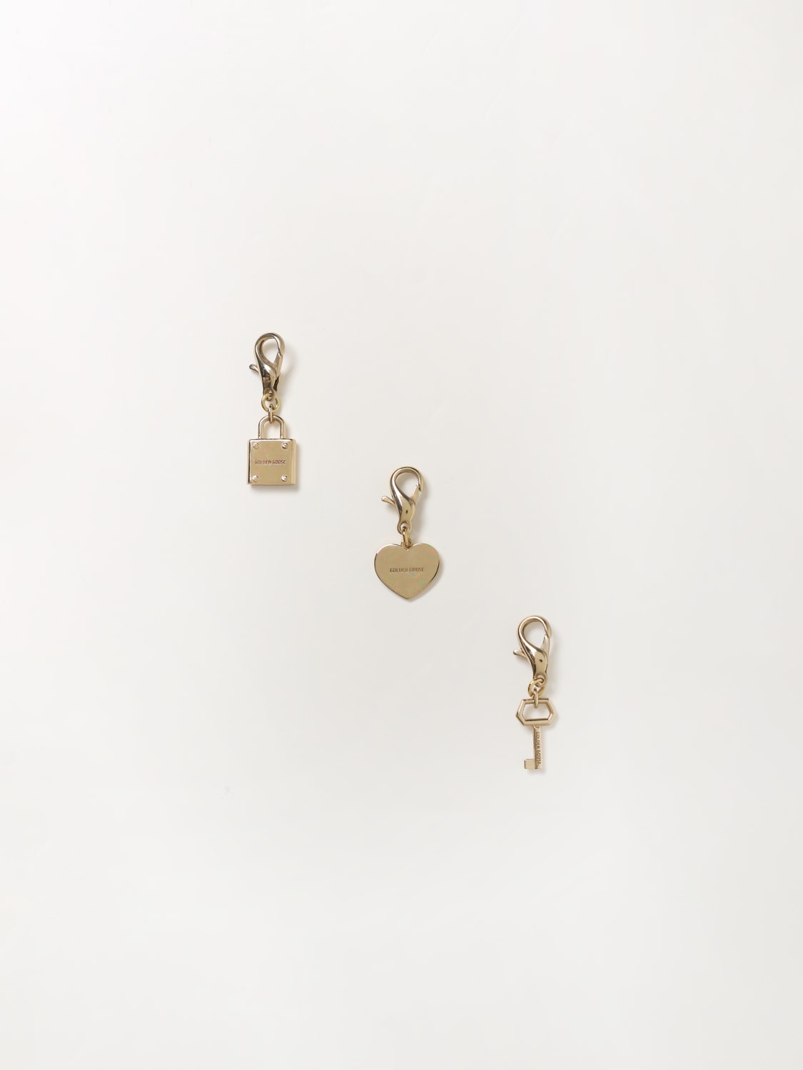 Giglio Set 3 Charms Golden Goose In Ottone