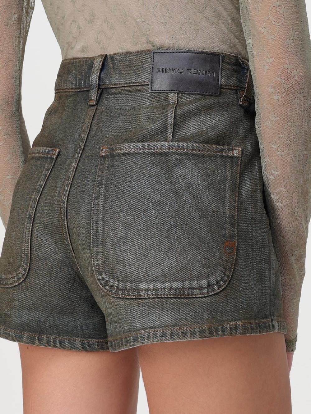 Giglio Shorts Pinko In Denim Cerato