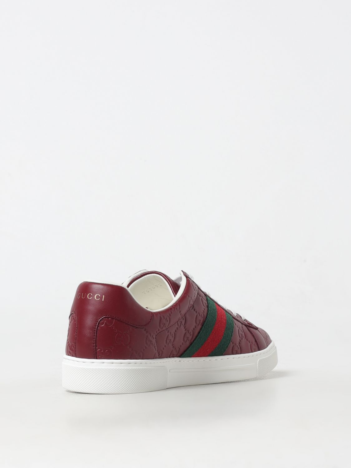 Giglio Sneakers Ace Gucci In Pelle Con Monogram GG