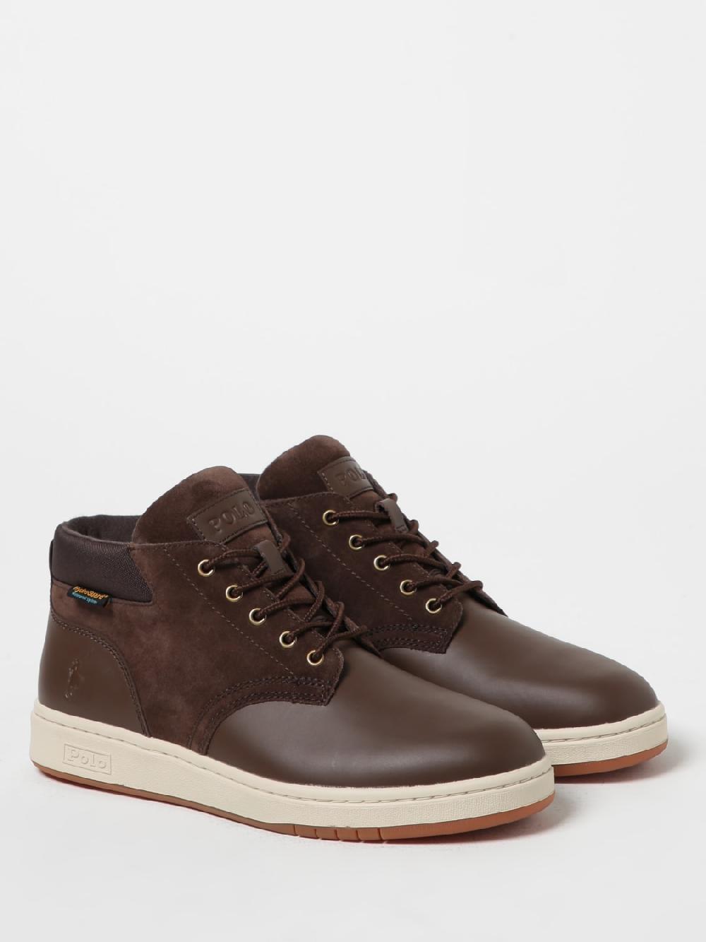 Giglio Sneakers Boot Polo Ralph Lauren In Pelle