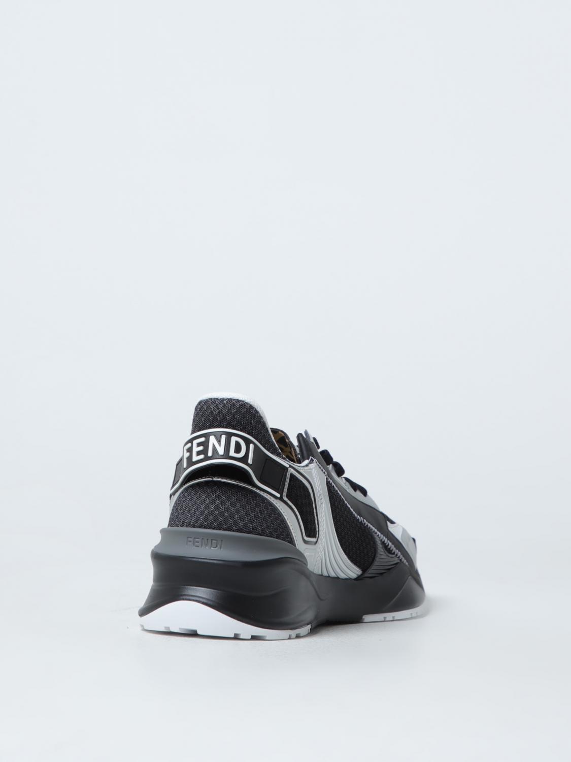 Giglio Sneakers Flow Fendi In Mesh E Pelle