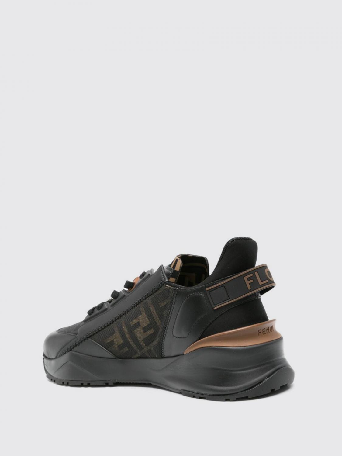 Giglio Sneakers Flow Fendi In Tessuto FF E Pelle