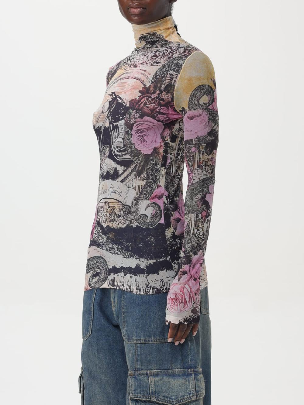Giglio T-shirt A Dolcevita Stampata Acne Studios