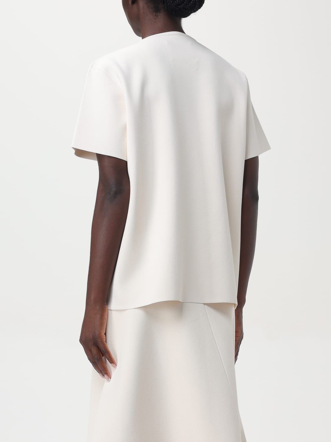 Giglio T-shirt A Girocollo In Viscosa Jil Sander