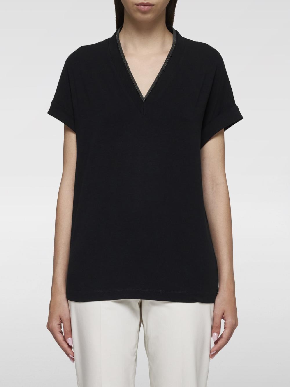 Giglio T-shirt a v Brunello Cucinelli